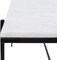 Tiwari Home 46" White and Black Rectangular Marble Coffee Table